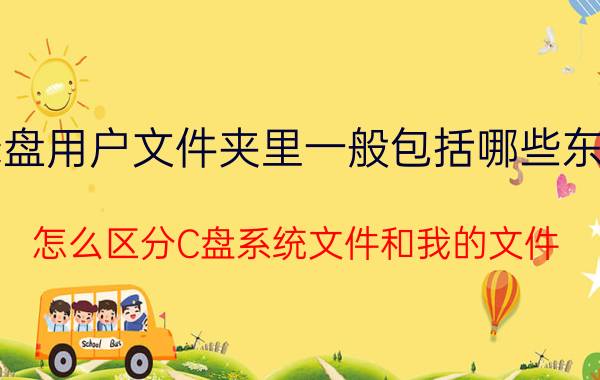 c盘用户文件夹里一般包括哪些东西 怎么区分C盘系统文件和我的文件？